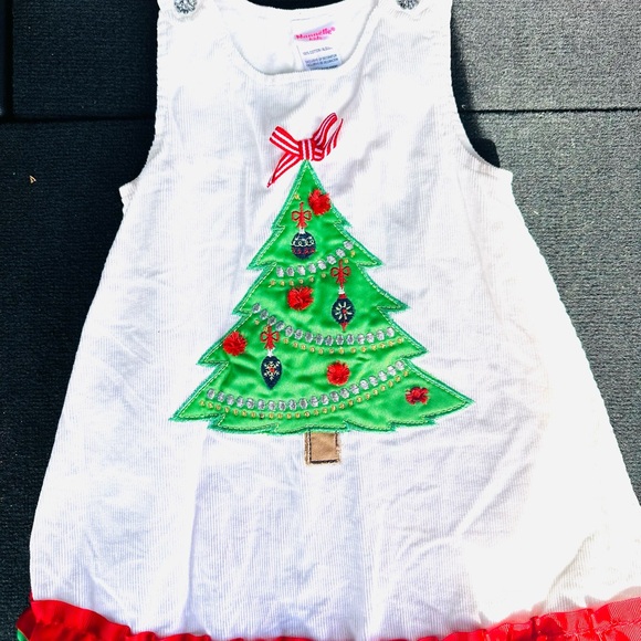 Festive Christmas Tree and Red Holiday Dress Set - Picture 5 of 9